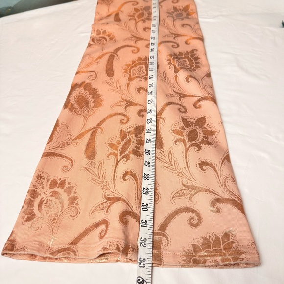 ETRO Milano FW18 Metallic Rose Gold Signature Paisley Carpenter Jeans 30 Italy - Picture 7 of 16